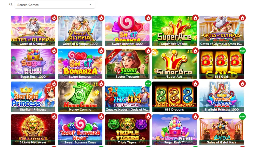 Selection of Krikya table games